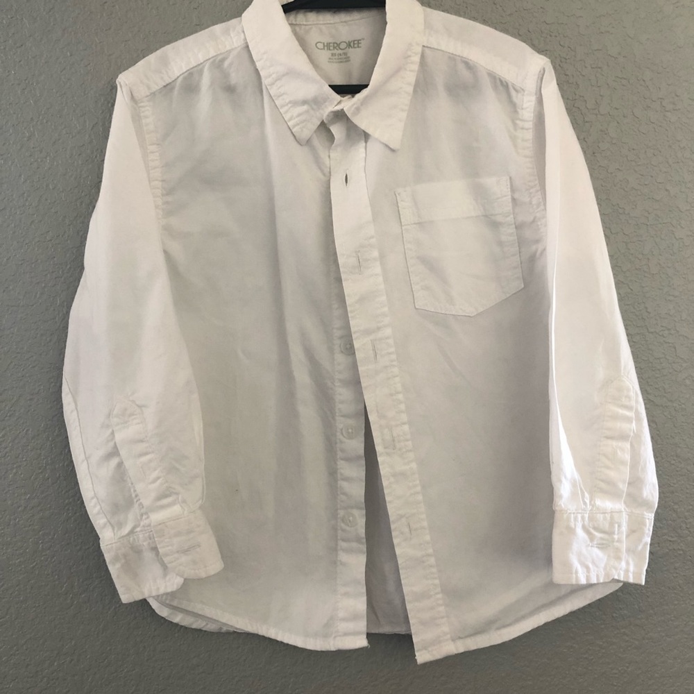 White button down long sleeve (boys)